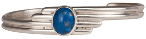 Navajo Native American Denim Lapis Bracelet by Freddy Charley SKU229698