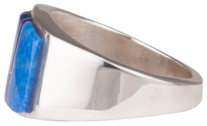 Navajo Native American Lapis and Lab Opal Ring Size 11 1/2 by Joe SKU229738