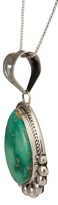 Navajo Native American Broken Arrow Turquoise Pendant Necklace SKU229817