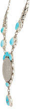 Load image into Gallery viewer, Navajo Native American Sleeping Beauty Turquoise Necklace Earrings SKU229832