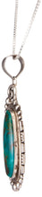 Load image into Gallery viewer, Navajo Native American Kingman Turquoise Pendant Necklace by Skeets SKU229887