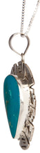 Load image into Gallery viewer, Navajo Native American Kingman Turquoise Pendant Necklace by Skeets SKU229889