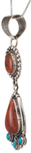 Load image into Gallery viewer, Navajo Native American Tangerine Chalcedony Pendant Necklace SKU230004
