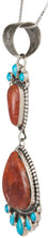 Load image into Gallery viewer, Navajo Native American Tangerine Chalcedony Pendant Necklace SKU230005