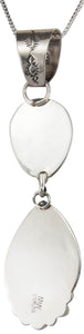 Navajo Native American Tangerine Chalcedony Pendant Necklace SKU230006