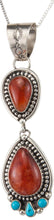 Load image into Gallery viewer, Navajo Native American Tangerine Chalcedony Pendant Necklace SKU230006