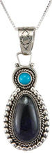 Load image into Gallery viewer, Navajo Native American Sugilite and Turquoise Pendant Necklace SKU230008