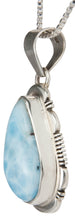 Load image into Gallery viewer, Navajo Native American Larimar Necklace Pendant by Jane Francisco SKU230019