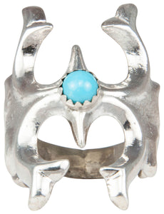 Navajo Native American Sleeping Beauty Turquoise Ring Size 6 1/2 SKU230182