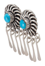 Load image into Gallery viewer, Zuni Native American Sleeping Beauty Turquoise Earrings by Lementino SKU230256
