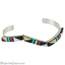 Load image into Gallery viewer, Zuni Native American Turquoise, Coral and Shell Inlay Bracelet SKU230297