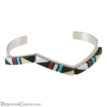Load image into Gallery viewer, Zuni Native American Turquoise, Coral and Shell Inlay Bracelet SKU230298