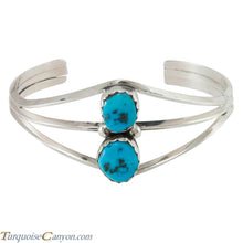 Load image into Gallery viewer, Navajo Native American Handcrafted Kingman Mine Turquoise Bracelet SKU230299