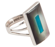 Load image into Gallery viewer, Zuni Native American Turquoise and Shell Ring Size 8 1/2 by Coonsis SKU230505