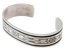 Load image into Gallery viewer, Navajo Native American Sterling Silver Bracelet by Rhonda Tahi Largo SKU230512