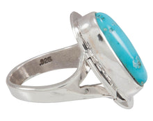Load image into Gallery viewer, Navajo Native American Castle Dome Turquoise Ring Size 7 by Charley SKU230574