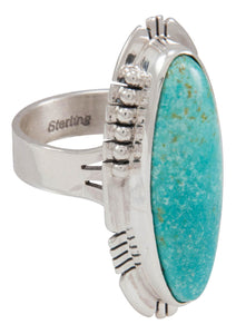 Navajo Native American Turquoise Mountain Turquoise Ring Size 7 SKU230578