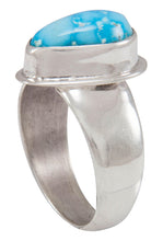 Load image into Gallery viewer, Navajo Native American Kingman Turquoise Ring Size 8 1/2 by Piaso SKU230592
