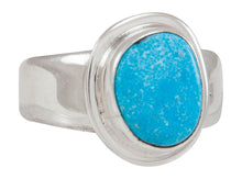 Load image into Gallery viewer, Navajo Native American Kingman Turquoise Ring Size 8 1/4 by Piaso SKU230593
