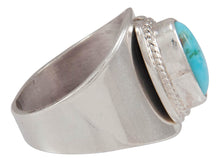 Load image into Gallery viewer, Navajo Native American Kingman Turquoise Ring Size 8 by Herbert Pino SKU230596