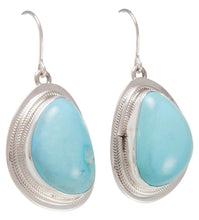 Load image into Gallery viewer, Navajo Native American Castle Dome Mine Turquoise Earrings SKU230662