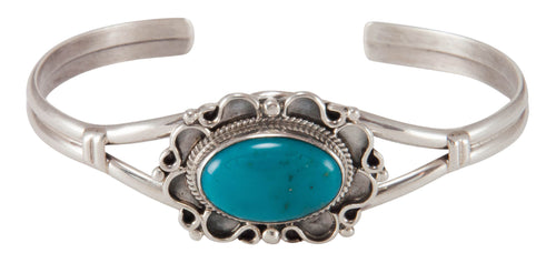 Navajo Native American Turquoise Mountain Turquoise Bracelet SKU230672