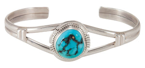 Navajo Native American Kingman Turquoise Bracelet by Larson Lee SKU230678