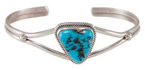 Navajo Native American Kingman Turquoise Bracelet by Victor Chavez SKU230687