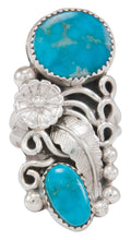 Load image into Gallery viewer, Navajo Native American Kingman Turquoise Ring Size 9 1/2 by Jones SKU230777