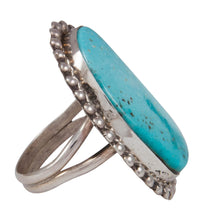 Load image into Gallery viewer, Navajo Native American Evans Mine Turquoise Ring Size 7 3/4 SKU230834