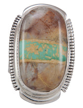 Load image into Gallery viewer, Navajo Native American Royston Ribbon Turquoise Ring Size 7 1/2 SKU230839