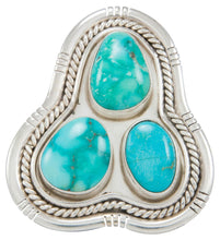 Load image into Gallery viewer, Navajo Native American Kingman Turquoise Ring Size 8 3/4 by Skeets SKU230858