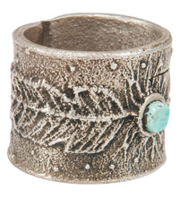 Load image into Gallery viewer, Navajo Native American Kingman Turquoise Ring Size 11 by Merle House SKU230865