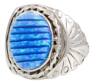 Navajo Native American Lab Created Opal Ring Size 8 by Dawes SKU230925