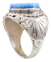 Load image into Gallery viewer, Navajo Native American Lab Created Opal Ring Size 8 by Dawes SKU230925