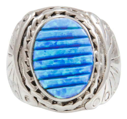 Navajo Native American Lab Created Opal Ring Size 8 by Dawes SKU230925