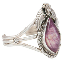 Load image into Gallery viewer, Navajo Native American Purple Shell Bracelet by Alice Johnson SKU230936