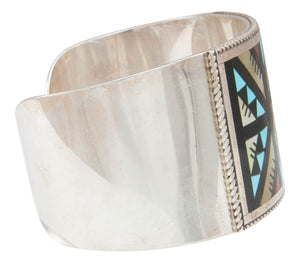 Zuni Native American Turquoise and Shell Inlay Bracelet by Othole SKU230949