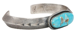 Navajo Native American Kingman Turquoise Bracelet by Dineyazhe SKU231002