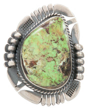 Load image into Gallery viewer, Navajo Native American Gaspeite Ring Size 10 by Kathy Yazzie SKU231041