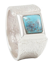 Load image into Gallery viewer, Navajo Native American Bisbee Turquoise Ring Size 9 by Monty Claw SKU231109