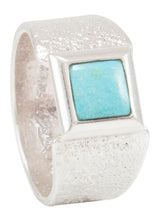 Load image into Gallery viewer, Navajo Native American Bisbee Turquoise Ring Size 11 by Monty Claw SKU231110