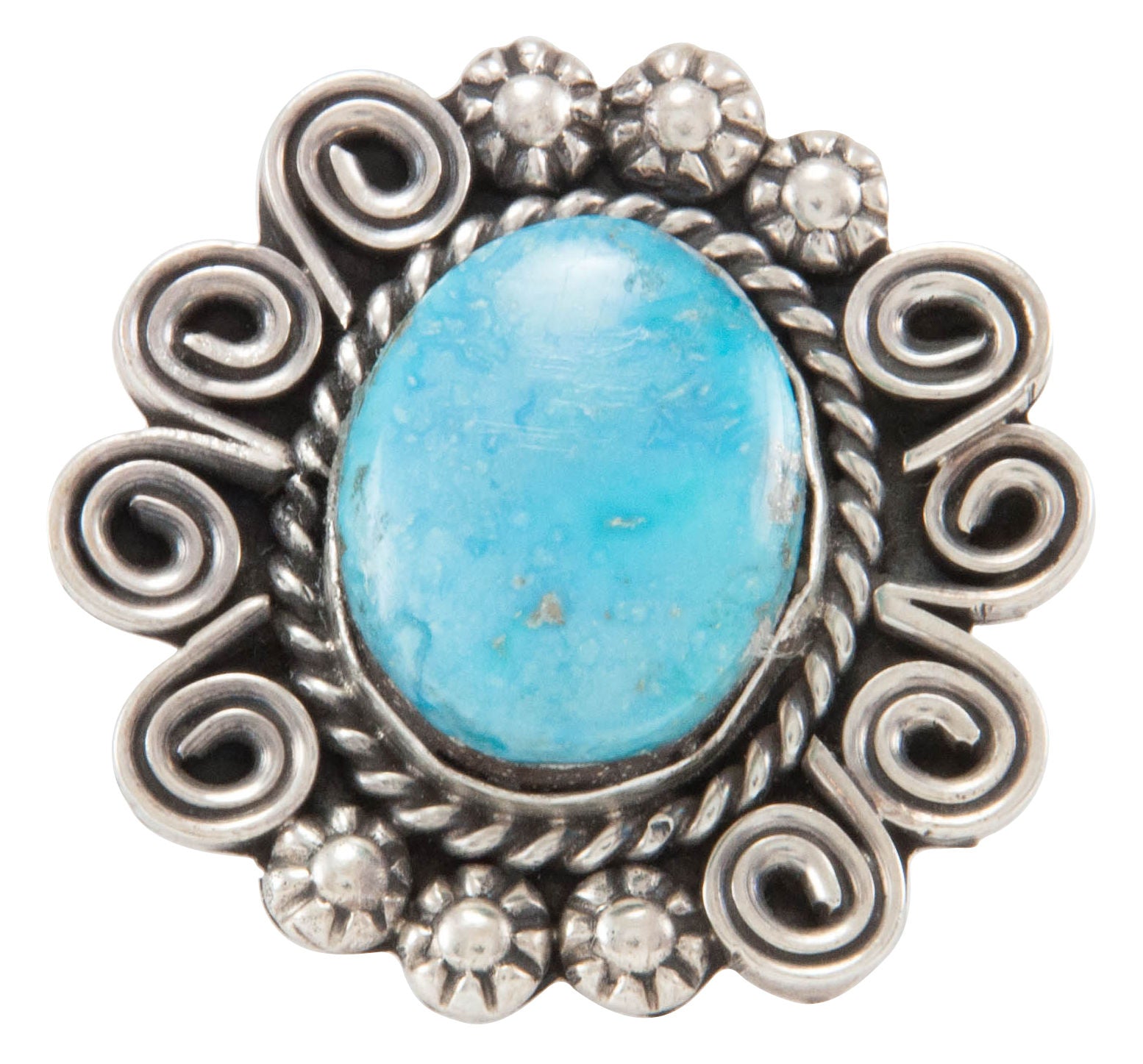 アクセサリー Navajo Indian Jewelry Turquoise Ring Navajo Native American Turquoise Mountain Ring Size 8 by