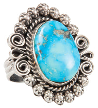 Load image into Gallery viewer, Navajo Native American Kingman Turquoise Ring Size 10 by Johnson SKU231114