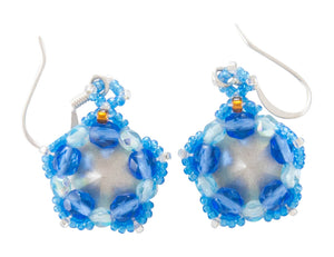 Navajo Native American Crystal and Seed Bead Earrings by Charlotte Begay SKU231179