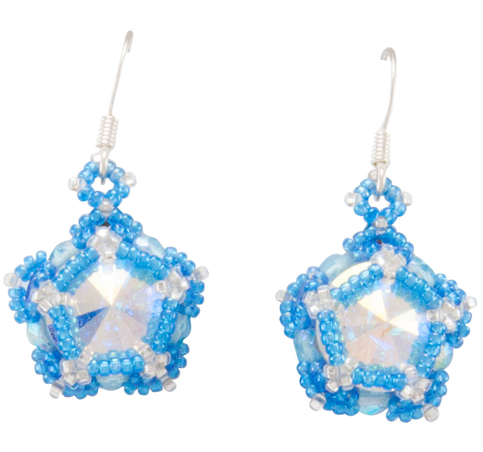 Crystal shops bead earrings