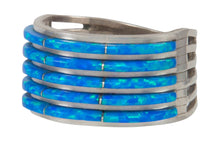Load image into Gallery viewer, Zuni Native American Lab Created Opal Ring Size 9 1/2 SKU231225