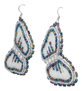 Navajo Native American Butterfly Seed Bead Earrings by JT Willie SKU231349