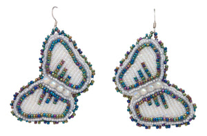 Navajo Native American Butterfly Seed Bead Earrings by JT Willie SKU231349