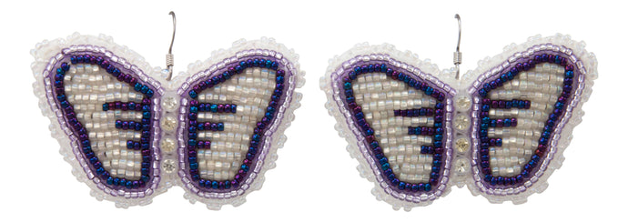 Navajo Native American Butterfly Seed Bead Earrings by JT Willie SKU231350